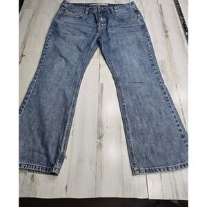 Rock & Roll Denim Pistol Bootcut Mens Jeans 38x30 Blue Medium Wash BMOPD03106